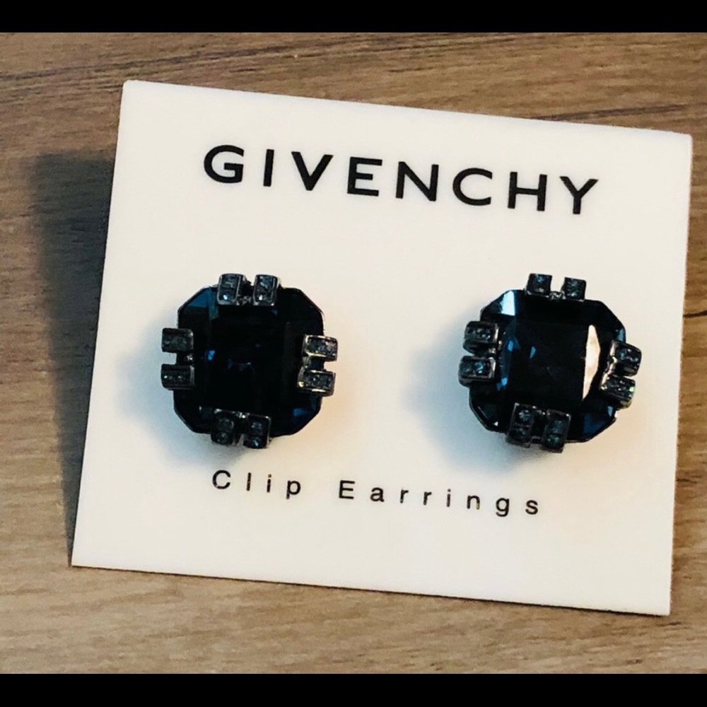 COPY - New Givenchy vintage crystal clip earrings
